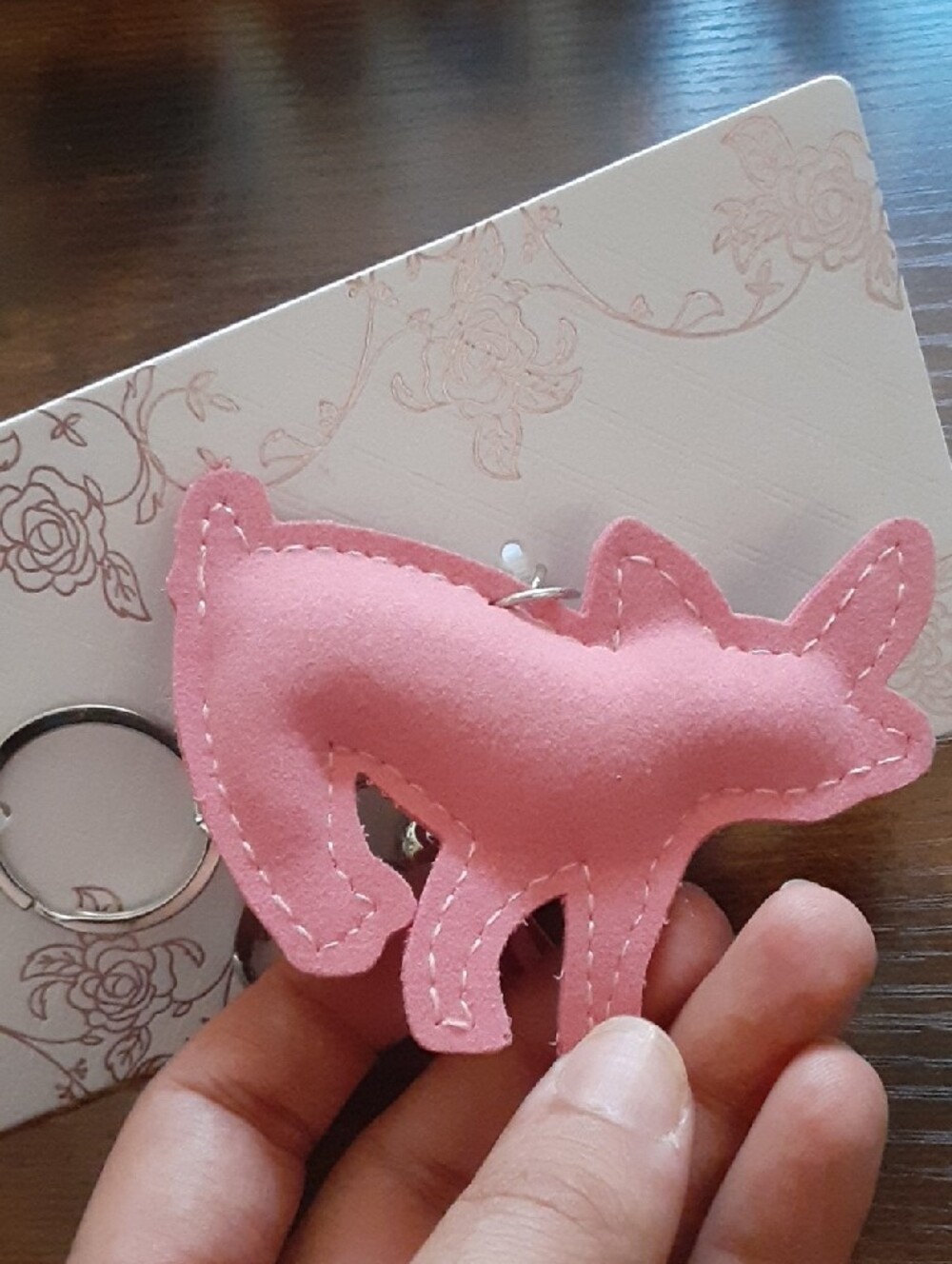 Blingy Pink Pig Bag Charm with Tassel - Picture 3 of 5